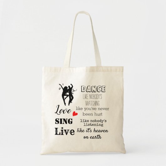 Tote Bag Devis minimaliste simple (Devant)