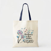 Tote Bag Devis motivationnel Dandelion (Devant)
