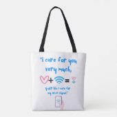 TOTE BAG DEVIS WIFI (Dos)