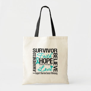 Tote Bag Devise de survivants de Cancer ovarien