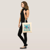 Tote Bag Devise des infirmières bleues (Devant (modèle))