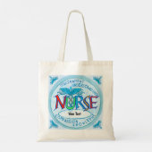 Tote Bag Devise des infirmières bleues (Dos)