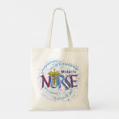 Tote Bag Devise d'infirmière sage-femme (Dos)