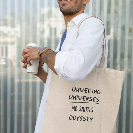 Tote Bag Dévoiler les univers Professeur de physique person