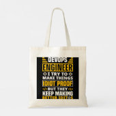 Tote Bag DevOps Ingénieur Informatique Cloud (Dos)