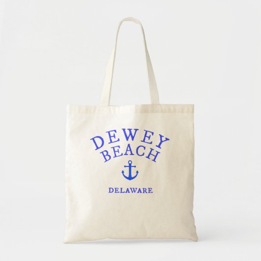 Tote Bag Dewey Beach, Delaware Sea Town Tee, Them Nautique (Devant)