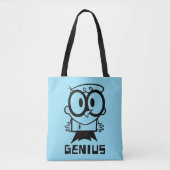 Tote Bag Dexter "Genius" - Graphique en bref (Devant)