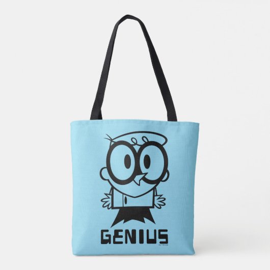 Tote Bag Dexter "Genius" - Graphique en bref (Dos)