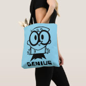 Tote Bag Dexter "Genius" - Graphique en bref (De près)
