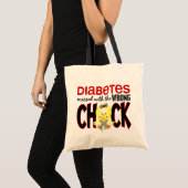 Tote Bag Diabète sali avec le poussin faux (Devant (produit))