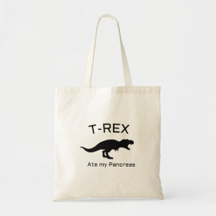 Tote Bag Diabétique drôle de T-Rex du diabète drôle T1D