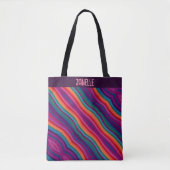 Tote Bag Diagonale Arc-en-ciel représentant la fierté (Devant)