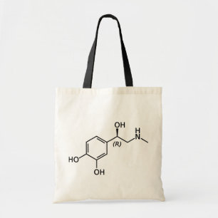 Tote Bag Diagramme chimique de la molécule d'adrénaline