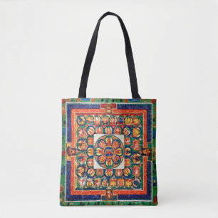 Tote Bag Diagramme cosmique Mandala pour la méditation