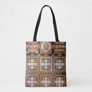 Tote Bag Diagramme cosmique Mandala pour la méditation