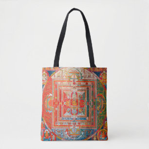 Tote Bag Diagramme cosmique Mandala pour la méditation