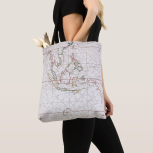 Tote Bag Diagramme de mer à l'est de l'Inde Indonésie