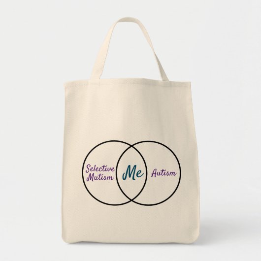 Tote Bag Diagramme de Venn double diagnostic (Devant)