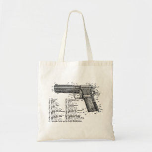 Tote Bag Diagramme V2 d'arme à feu