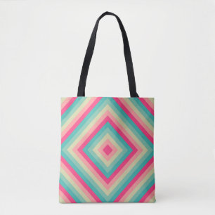 Tote Bag Diamant de rayon rétro