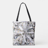 Tote Bag Diamant réaliste : Agrandissement 3D (Dos)
