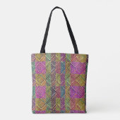 Tote Bag Diamants de Earthy Boho | Inspiré par l'Afrique (Dos)