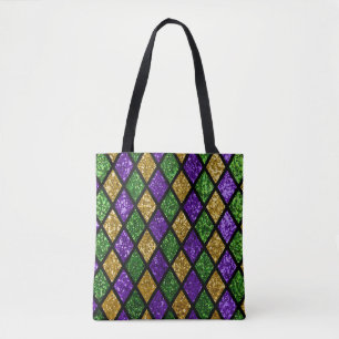 Tote Bag Diamants de paillettes scintillants, arrière - pla