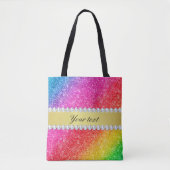 Tote Bag Diamants de parties scintillantes d'arc-en-ciel de (Devant)