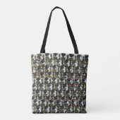 Tote Bag Diamants, motif de bijoux en pierres précieuses (Dos)