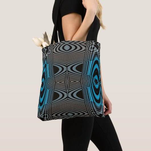 Tote Bag Diamants noirs -1-Swirl (De près)