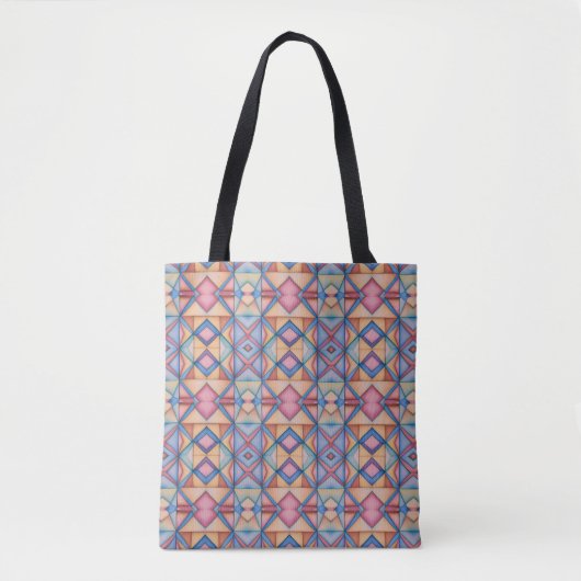 Tote Bag Diamants Pastel (Devant)