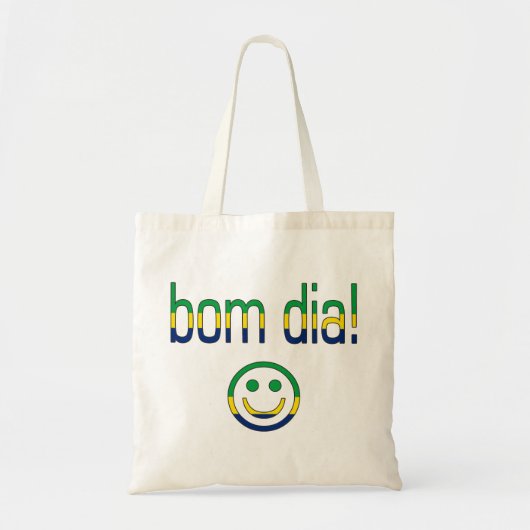 Tote Bag Diamètre de Bom ! Couleurs de drapeau du Brésil (Devant)