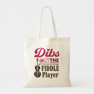 Tote Bag Dibs sur le joueur Fiddle Fiddler Femme amie