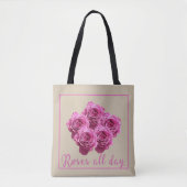 Tote Bag Dictons drôles sur les roses et l'amour (Devant)