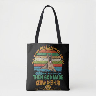 Tote Bag Dieu a rendu le berger allemand Vintage
