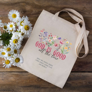 Tote Bag Dieu est bonne Bible dimanche école Custom