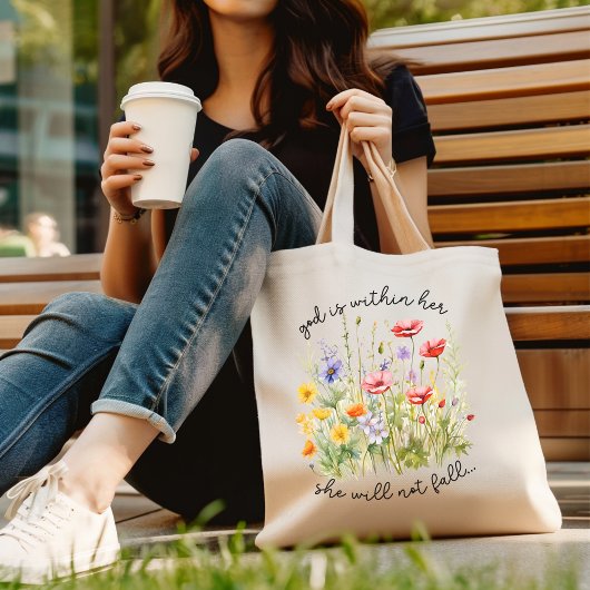 Tote Bag Dieu est dans son esthétique chrétienne femmes