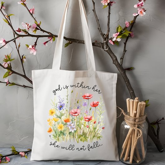 Tote Bag Dieu est dans son esthétique chrétienne femmes