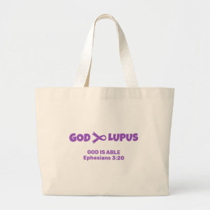 Tote Bag DIEU EST PLUS GRAND QUE LUPUS Ephésiens 3v20