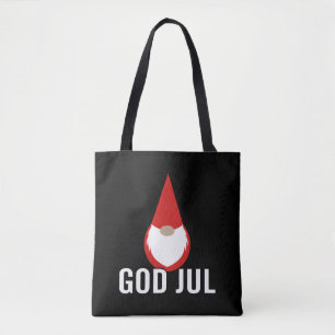 Tote Bag Dieu Jul Gnome Tomte Joyeux Noël