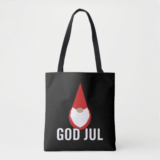 Tote Bag Dieu Jul Gnome Tomte Joyeux Noël (Devant)