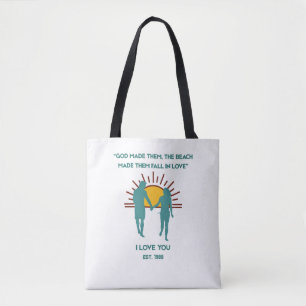 Tote Bag Dieu les a faits Amour de plage Luxe