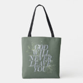 Tote Bag Dieu ne te quittera jamais (Dos)