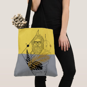 Tote Bag Dieu olympique hipster bloc de couleurs