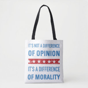 Tote Bag Différence De Moralité Anti-Trump