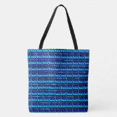 Tote Bag Différent bleu, différent rayé ou formes (Devant)