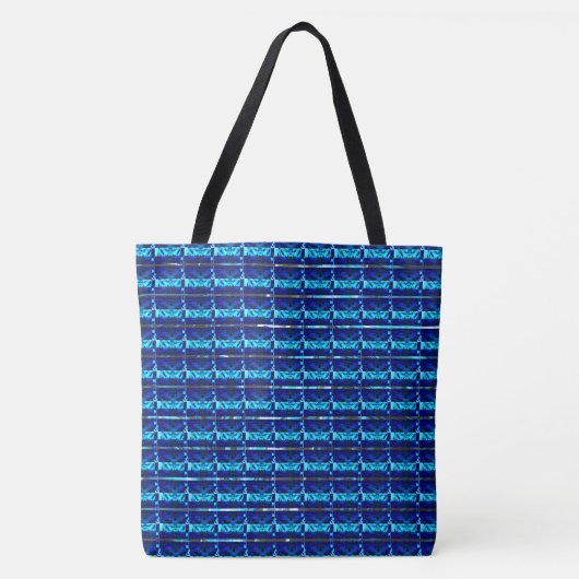Tote Bag Différent bleu, différent rayé ou formes (Devant)
