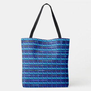 Tote Bag Différent bleu, différent rayé ou formes