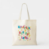 Tote Bag Différent, mais pas moins - Sensibilisation à la T (Dos)
