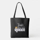 TOTE BAG DIFFICULTÉ À FAIRE LA REINE (Dos)